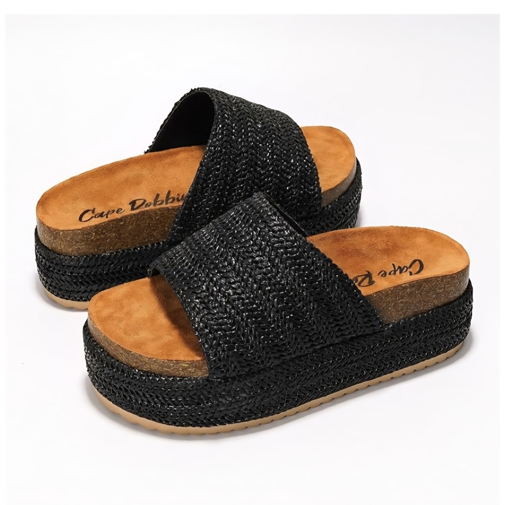 Cape Robbin Hacha Platform Slide Sandals #1215